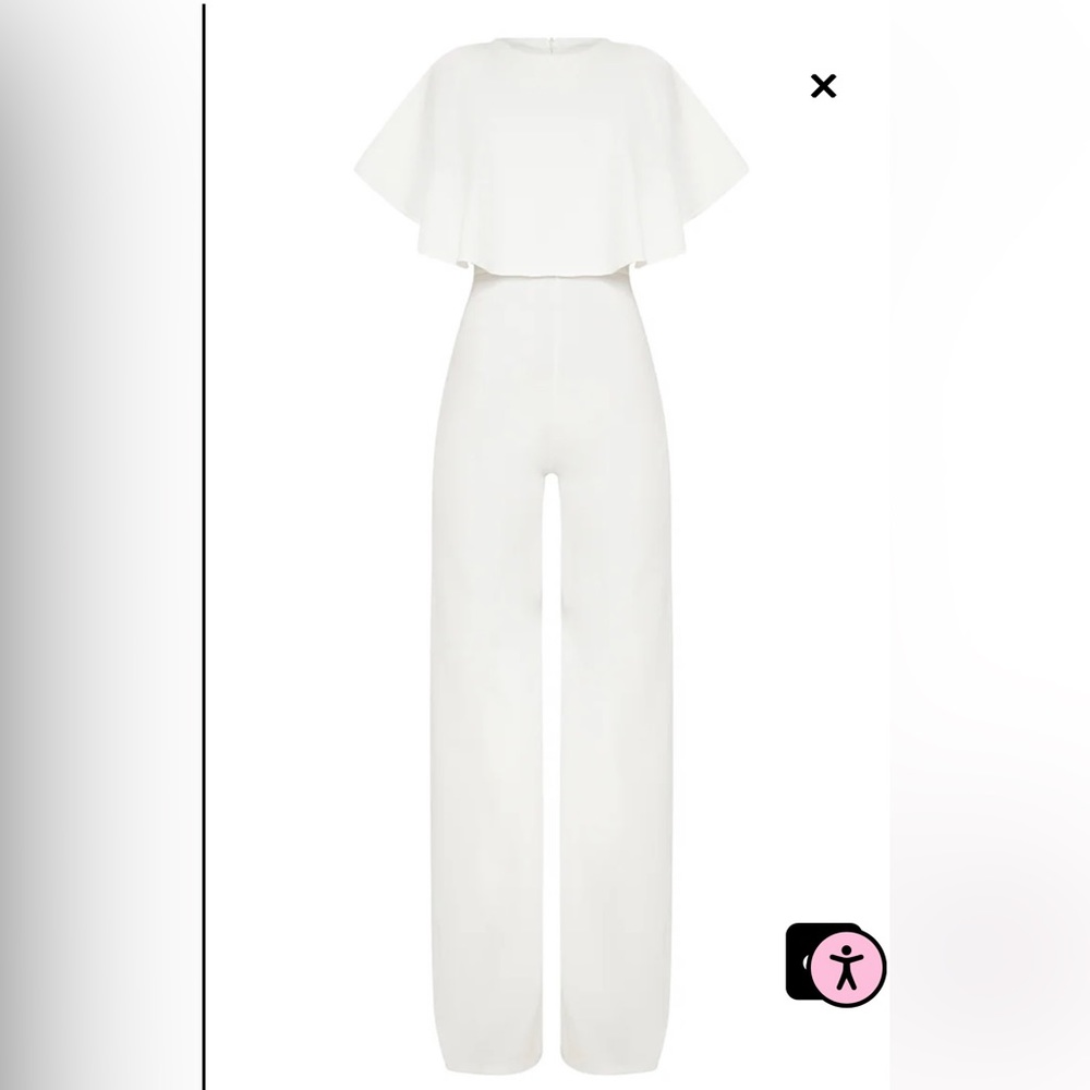 Pretty little thing wide cape wide leg jumpsuit US SIZE:0 UK SIZE: 4 EU SIZE: 32